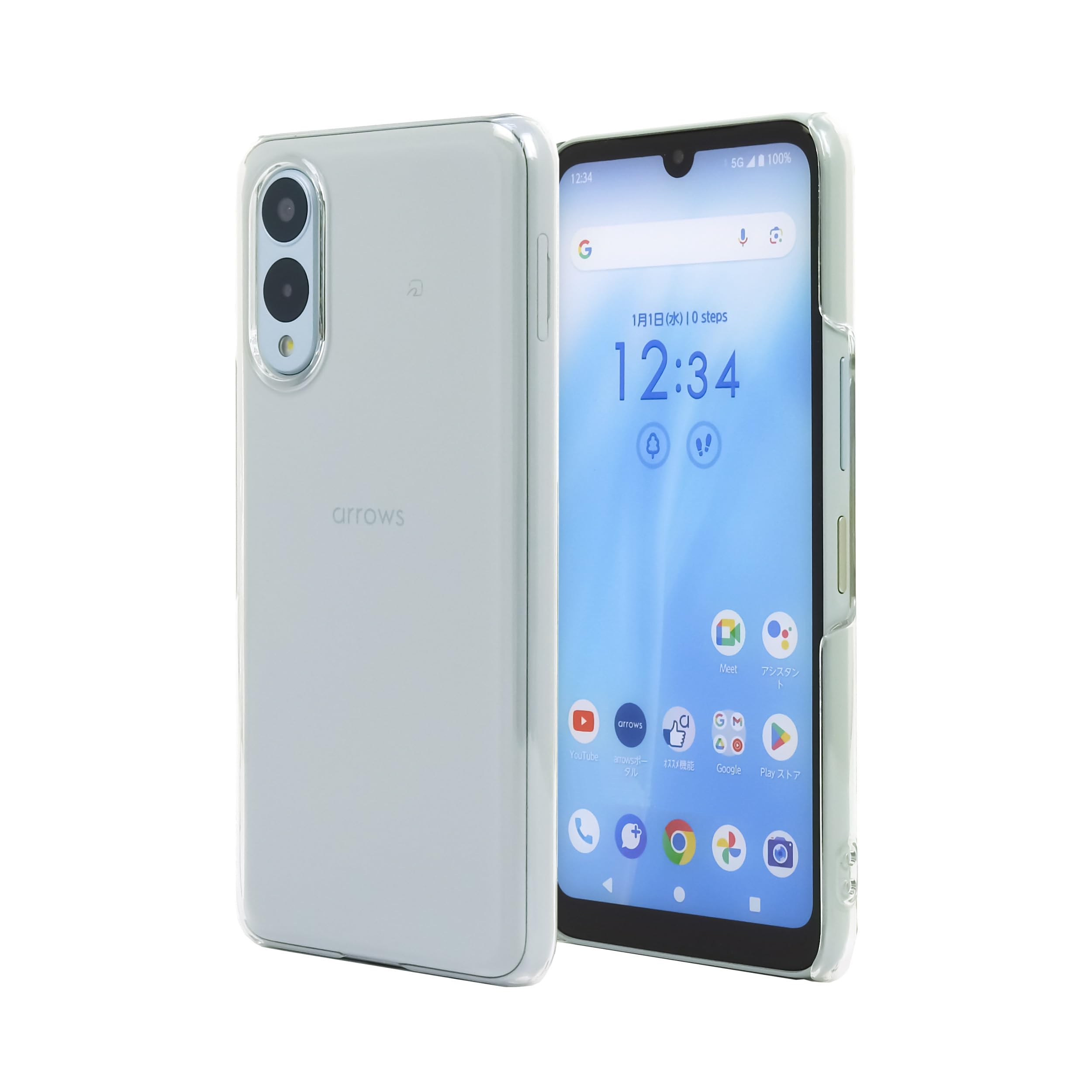 arrows - lenovo ARROWS WE2 M07 ライトブルー Amazon | arrows We2 F-52E FCG02 M07 スマホケース クリア